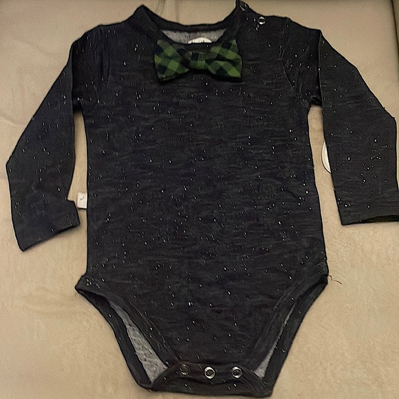 Other - Infant Boy Onesie With Attached Bow tie 9M